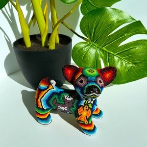 Beautiful multicolored clay puppy 🐶 sculpture